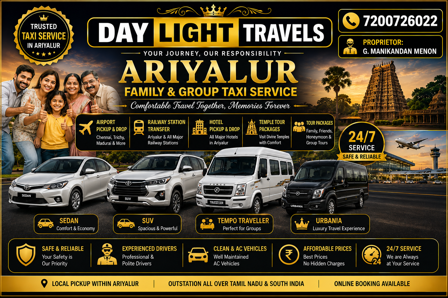 Ariyalur Family Group Taxi Service