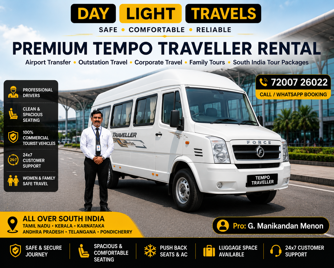 Tempo Traveller South India